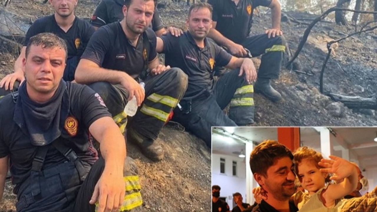 Kahraman itfaiyeciler evlerine döndü