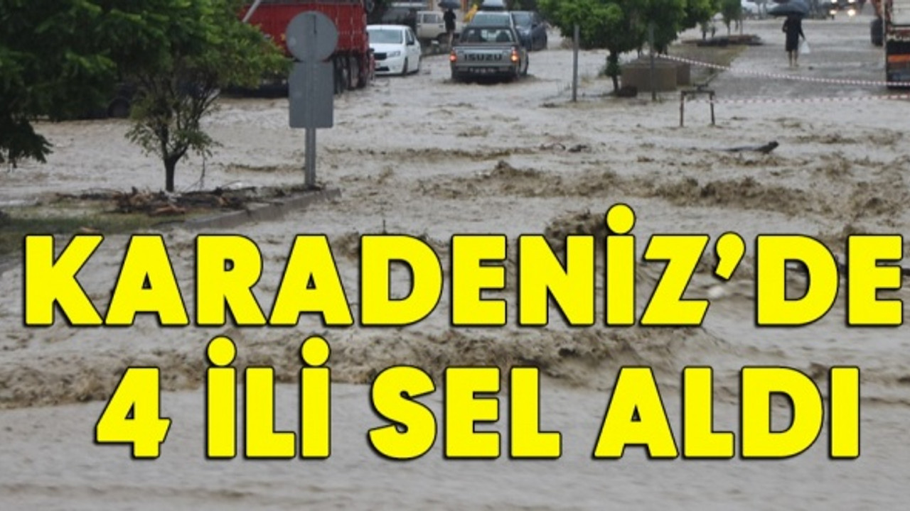 Karadeniz’de 4 ili sel aldı!
