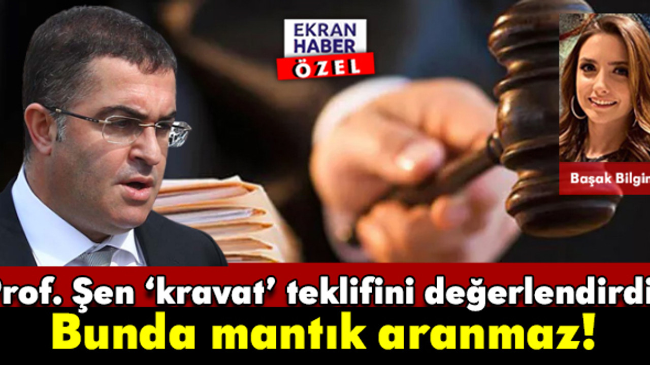 Prof. Ersan Şen, 'TCK' teklifini değerlendirdi: Hukuk sistemini ve kanun tekniğini bozmamak gerekir