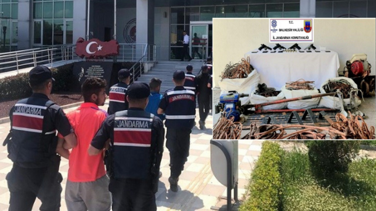 Hırsızlık çetesi böyle çökertildi! Tam 1 milyonluk malzeme çalmışlar