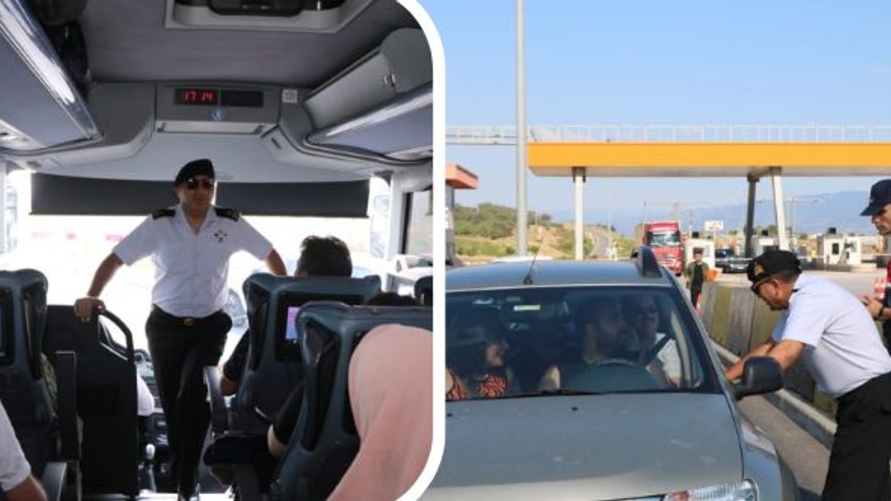 Jandarma bu defa bayramlaşmak için durdurdu! İl Jandarma Komutanından vatandaşlara bayram sürprizi