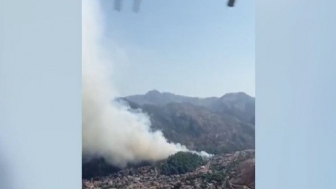 Marmaris'te orman yangını başladı