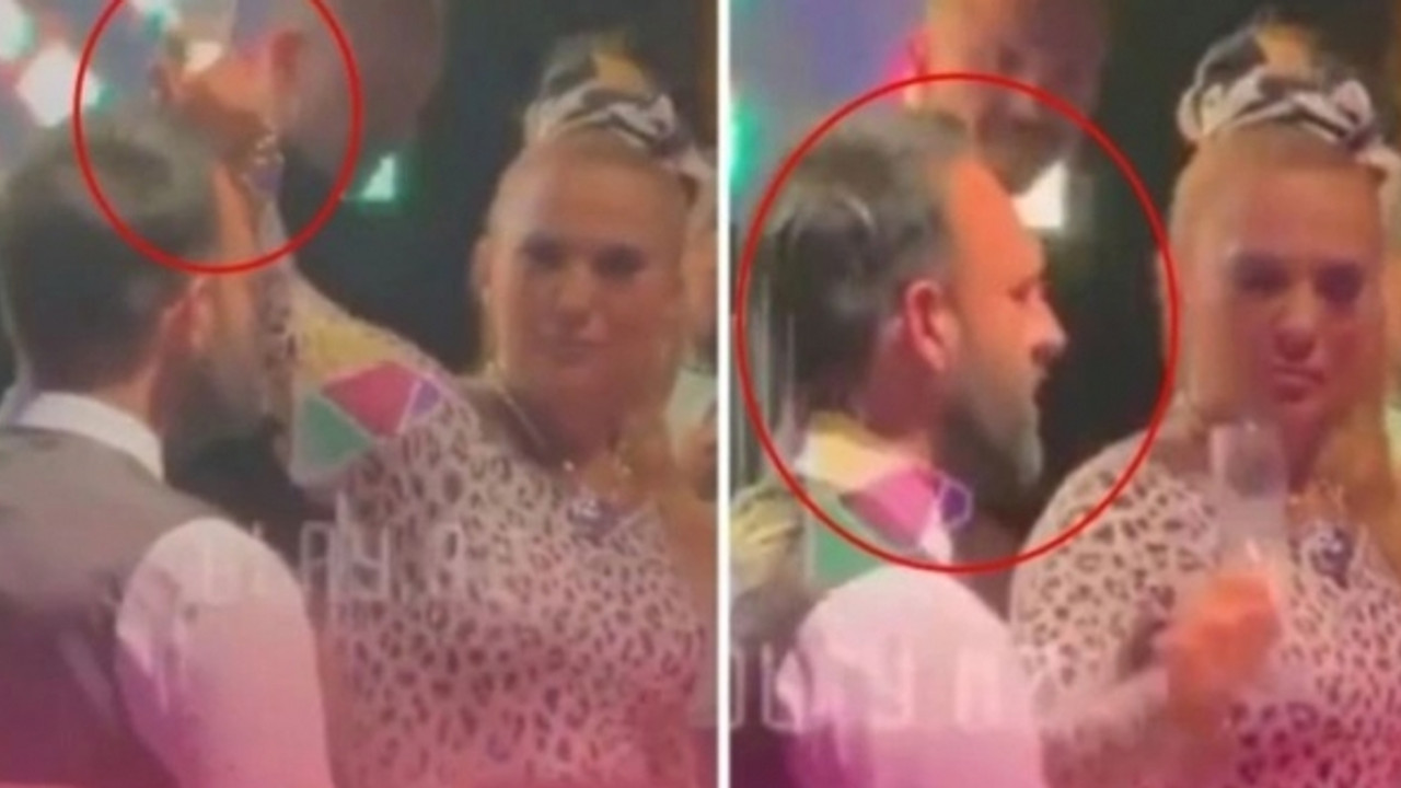 Demet Akalın'ın şampanya şovu dikkat çekti! Yakın dostundan destek