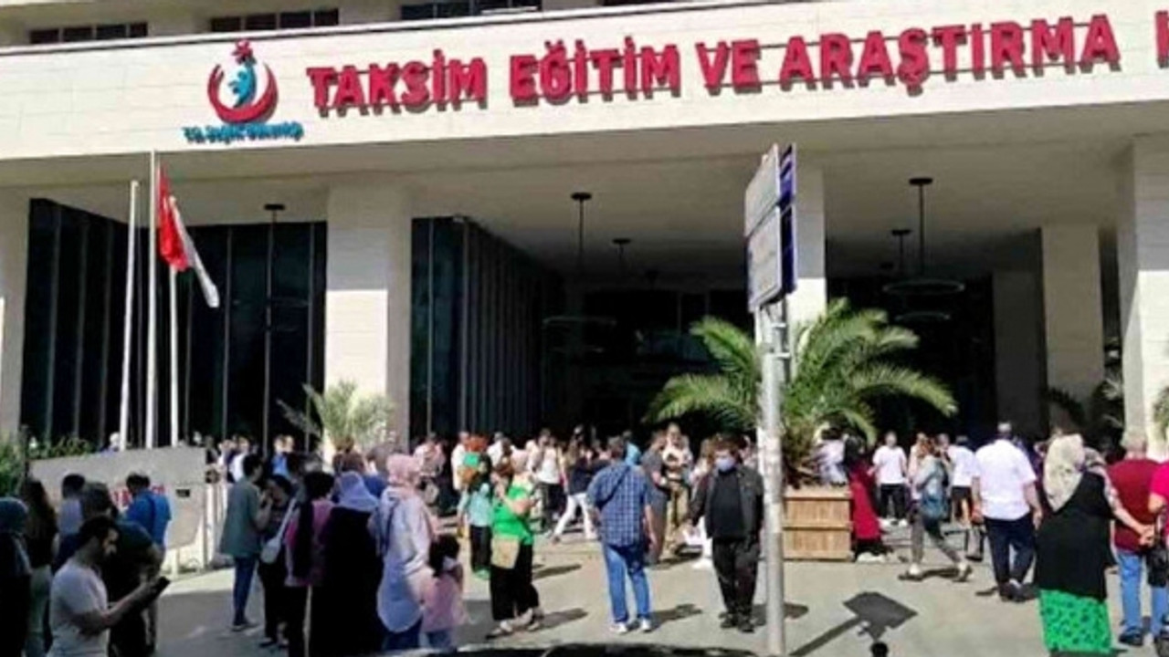 Taksim Eğitim ve Araştırma Hastanesi'nde korkutan yangın!