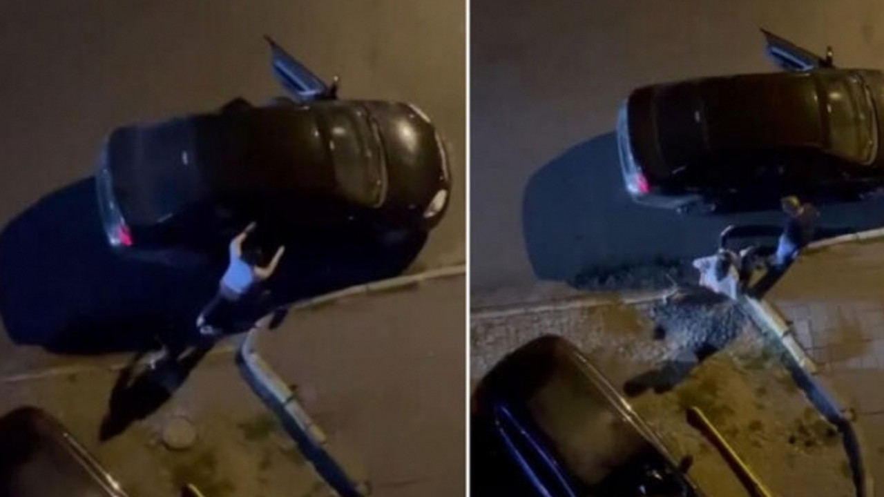 Otomobiline binmek isteyen kadını sokak ortasında sürükledi!