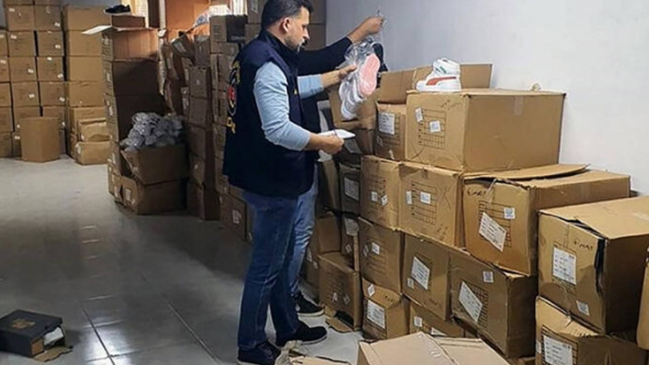 7 milyon liralık taklit ayakkabı ele geçirildi