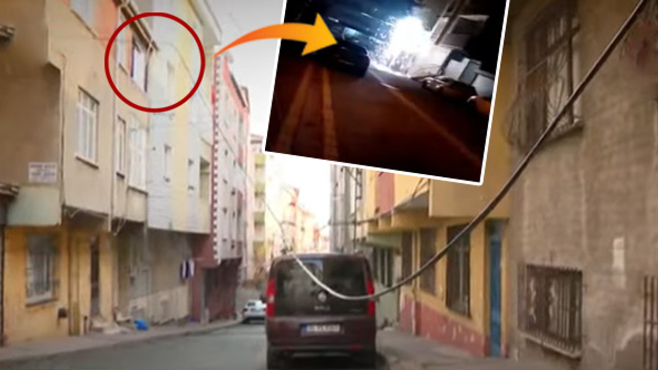 Bağcılar'da yola sarkan kablo mahalleyi tedirgin etti