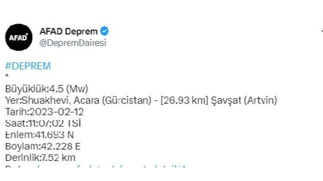 Gürcistan'da deprem oldu: Artvin'de de hissedildi!