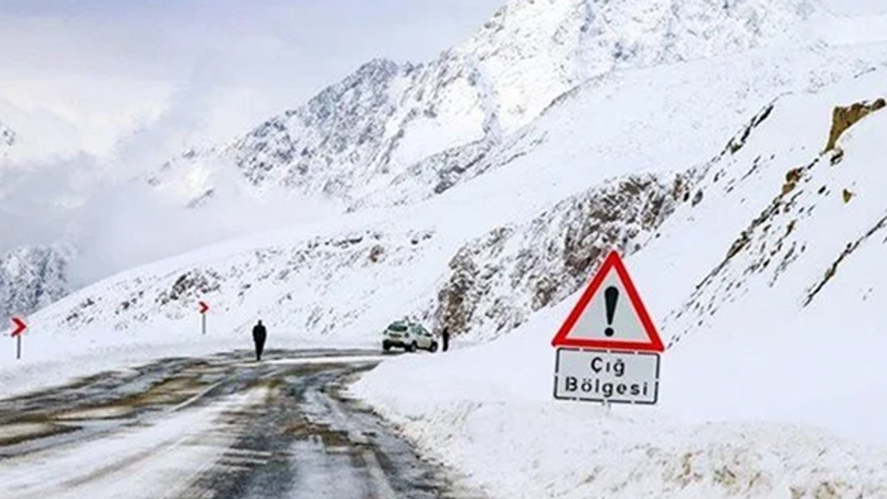 Meteoroloji'den iki bölge için çığ uyarısı