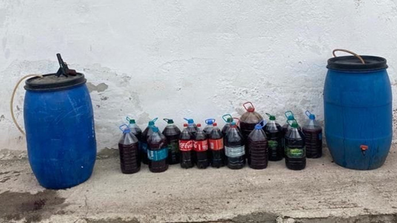 Tekirdağ'da 454 litre 'sahte içki' ele geçirildi