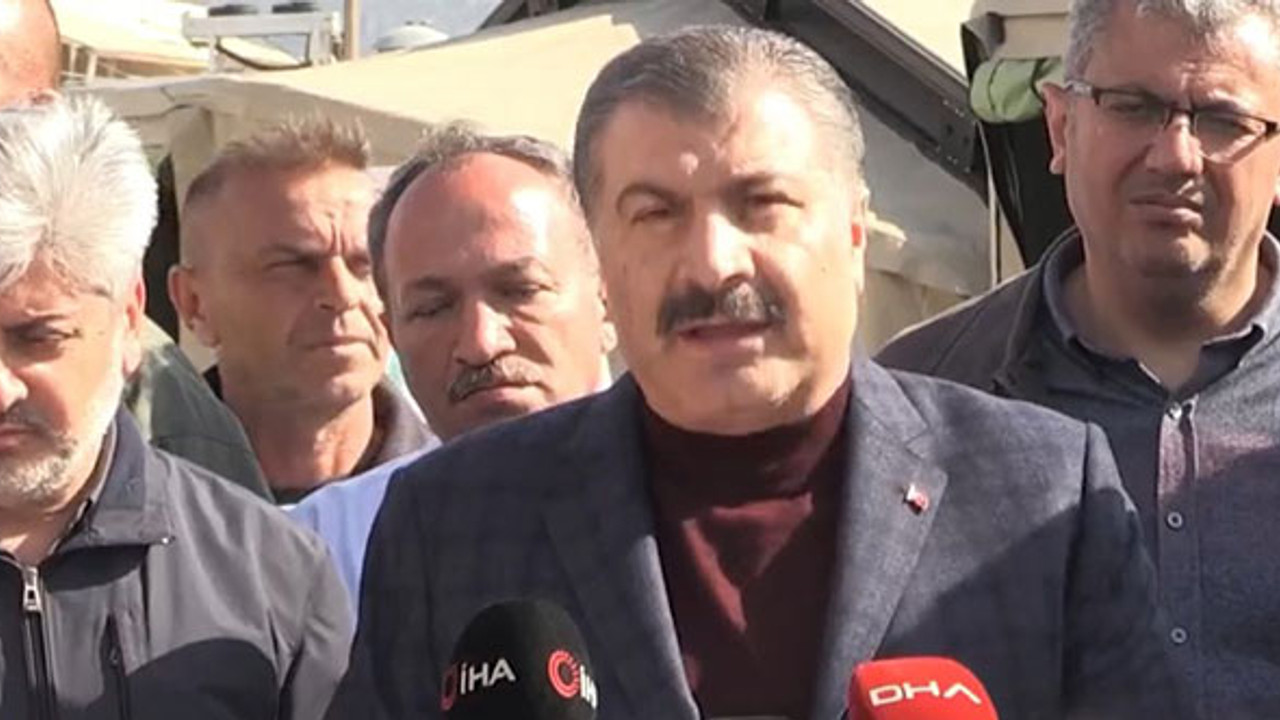 Bakan Koca'dan deprem bölgesine uyarı: Şebeke suyunu içmek riskli!