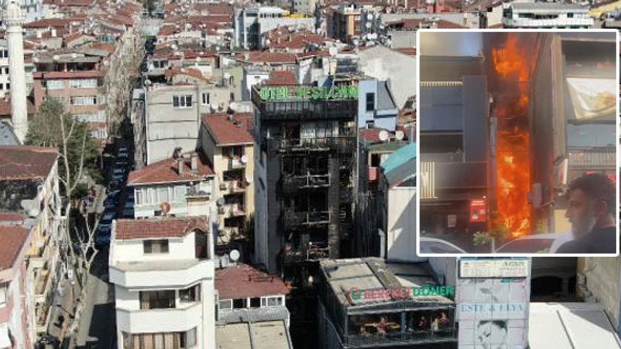 İstanbul'da 7 katlı otelde yangın : 2 ölü