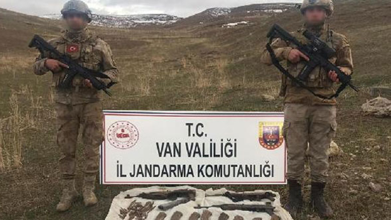 Van’da jandarmadan terör operasyonu: PKK'ya ait silah ve mühimmat ele geçti