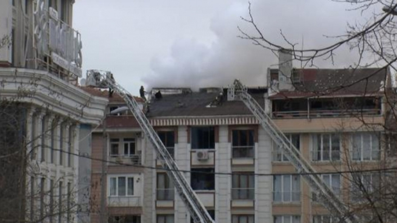 Yangında apartman boşluğuna düşen itfaiye eri yaralandı!
