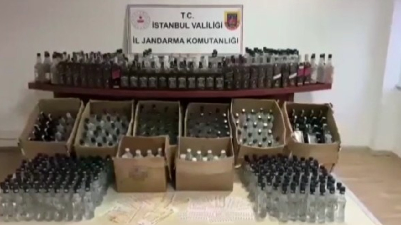 İstanbul'da sahte içki operasyonu: 2 gözaltı