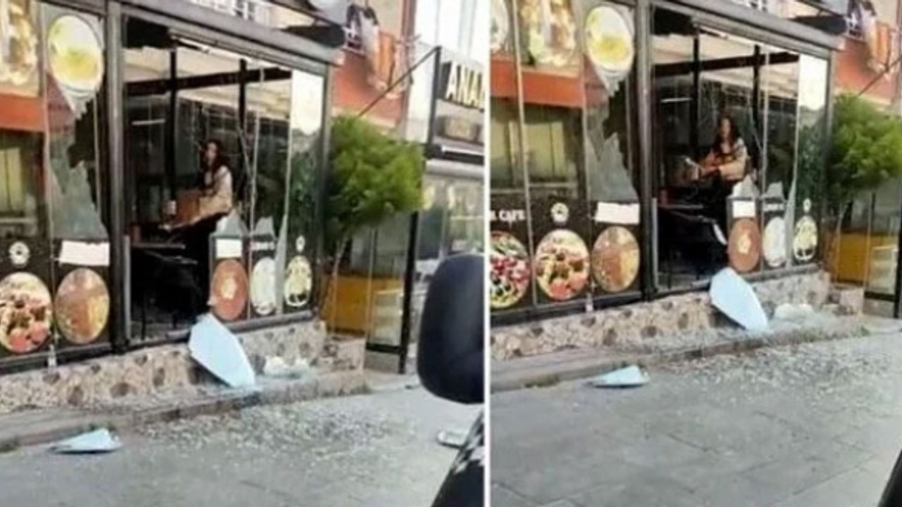 Lokantayı basıp ortalığı birbirine kattı