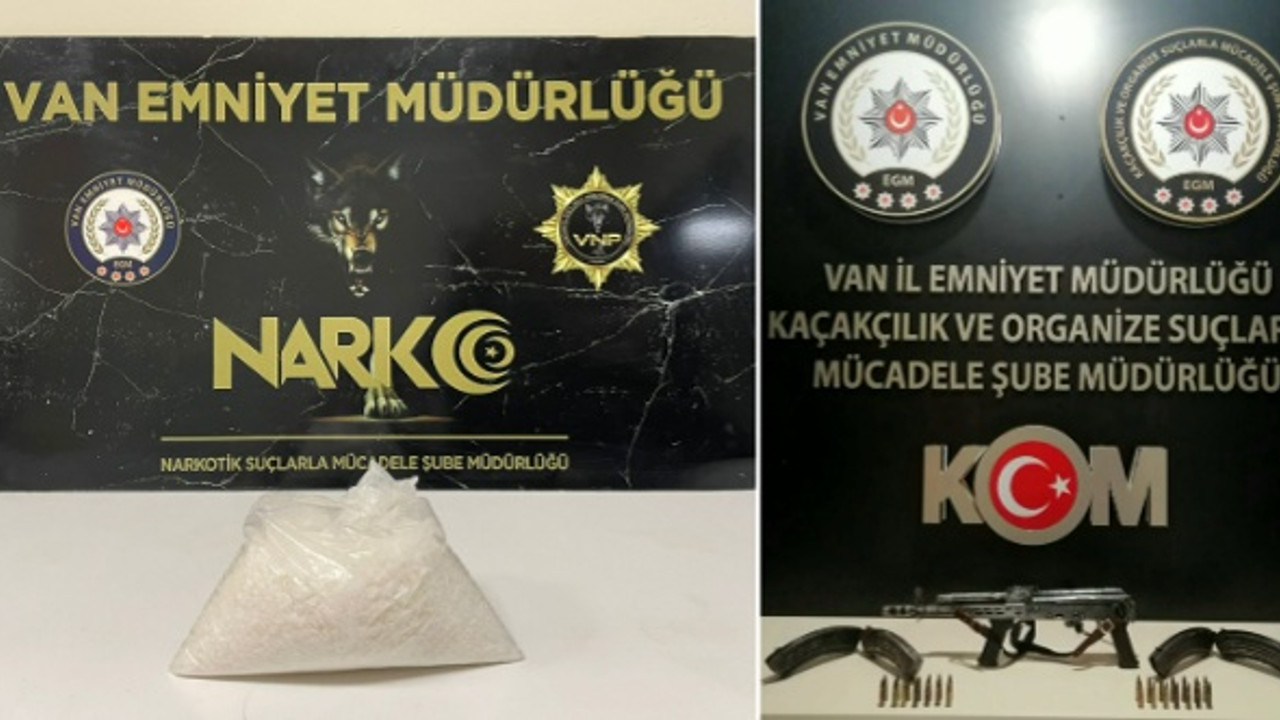 Van'da silah ve uyuşturucu tacirlerine operasyon: 1 kişi tutuklandı