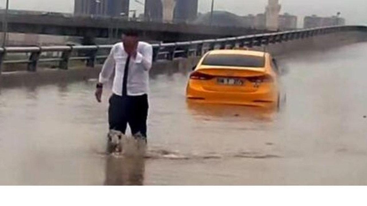 Ankara'da sağanak etkili oldu; yollar göle döndü!