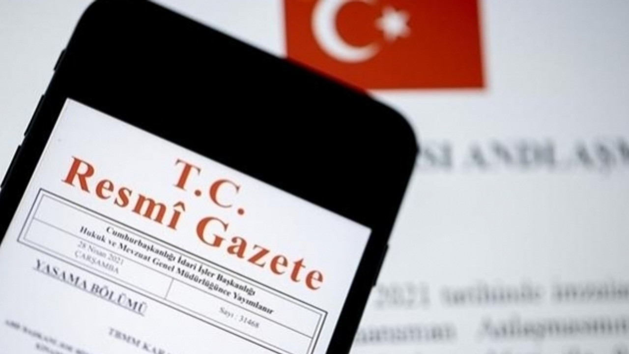 Cumhurbaşkanlığı Kabinesi Resmi Gazete'de
