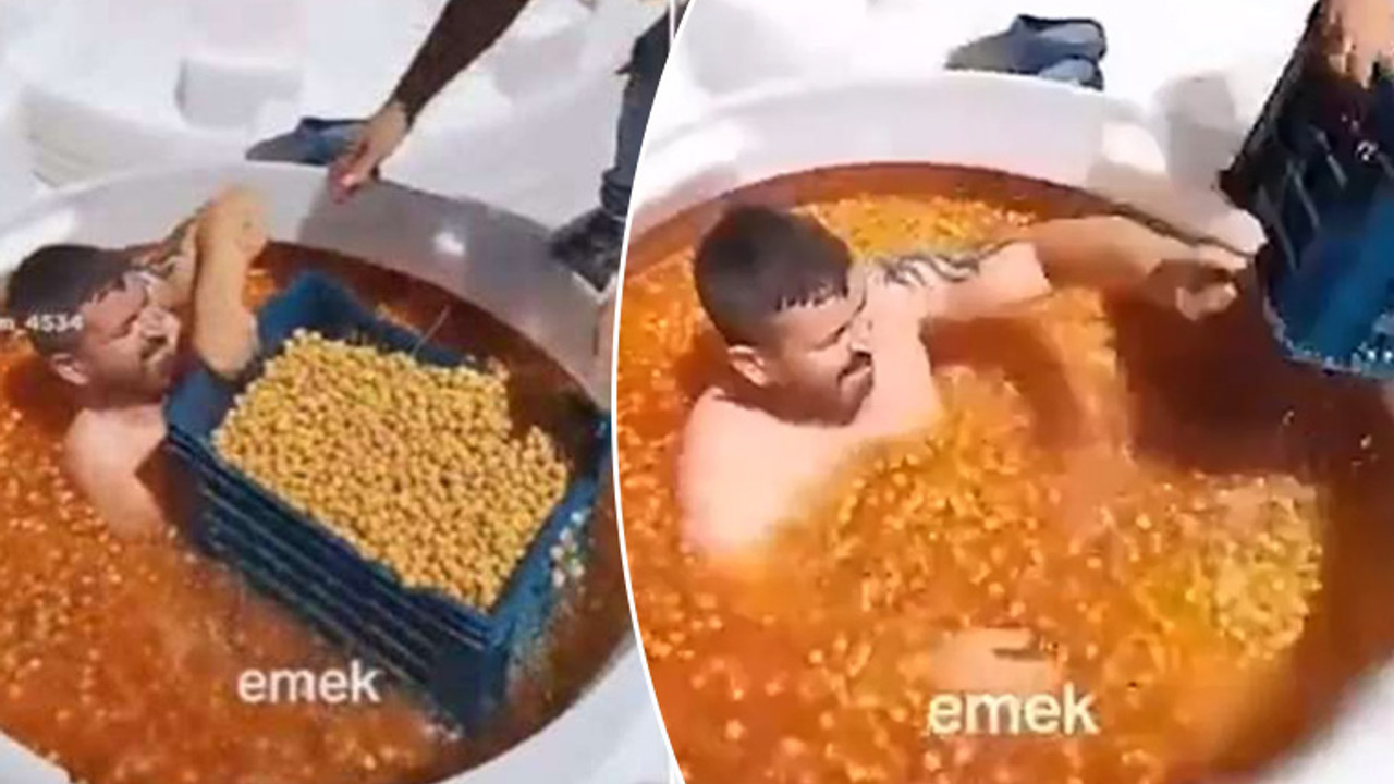 Zeytin tankındaki mide bulandıran görüntülere inceleme başlatıldı: İşletmeye mühür, sahibine ceza!