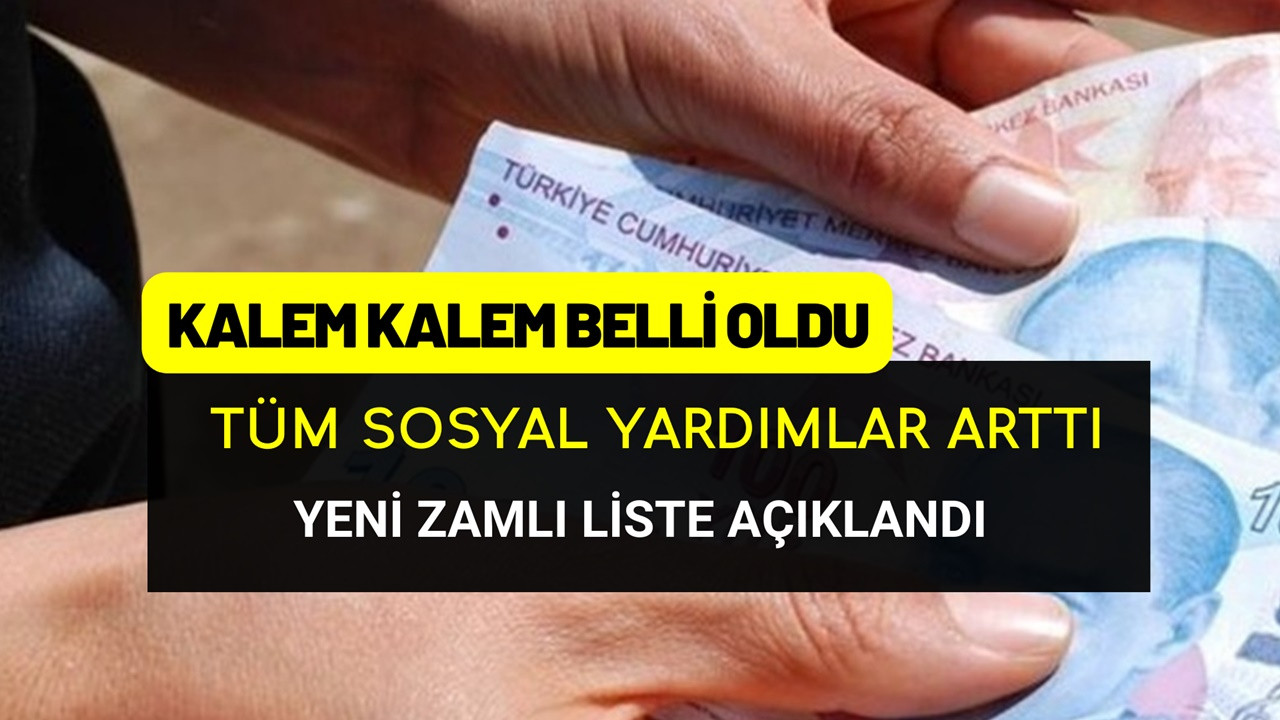 Sosyal Destek Ödemelerine Zam! Dul, Yetim ve 65 Yaş Aylığı...