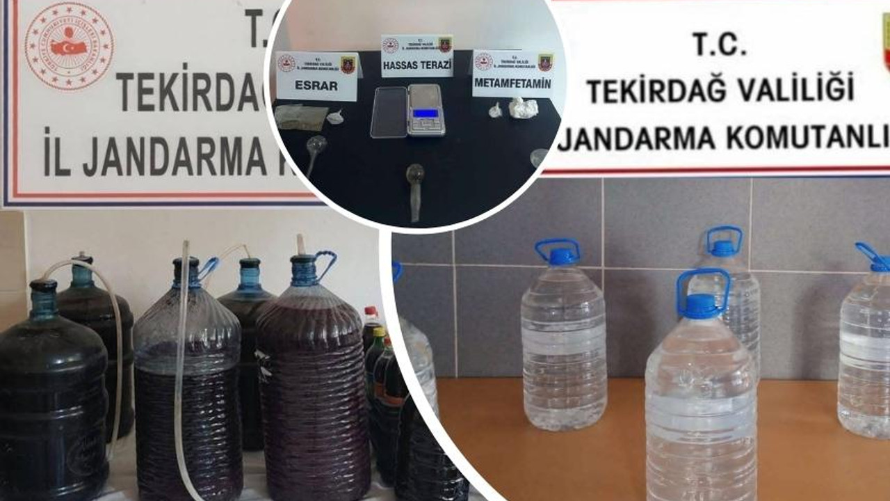 Tekirdağ'da zehir tacirlerine darbe: 4 gözaltı