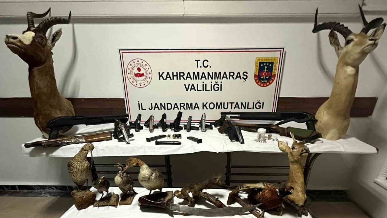 Baskın yapılan evden cephanelik çıktı