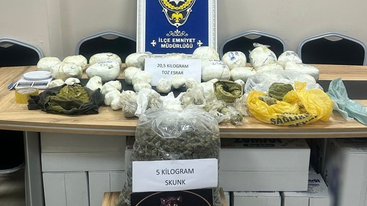 Bingöl’de 25 kilo uyuşturucu ele geçirildi