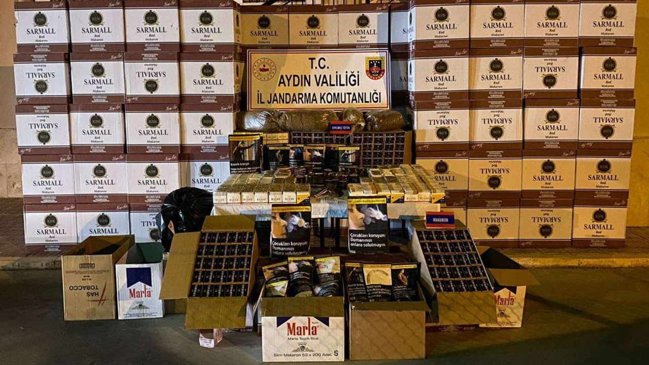 Aydın'da 1 milyon değerinde kaçak sigara ele geçirildi
