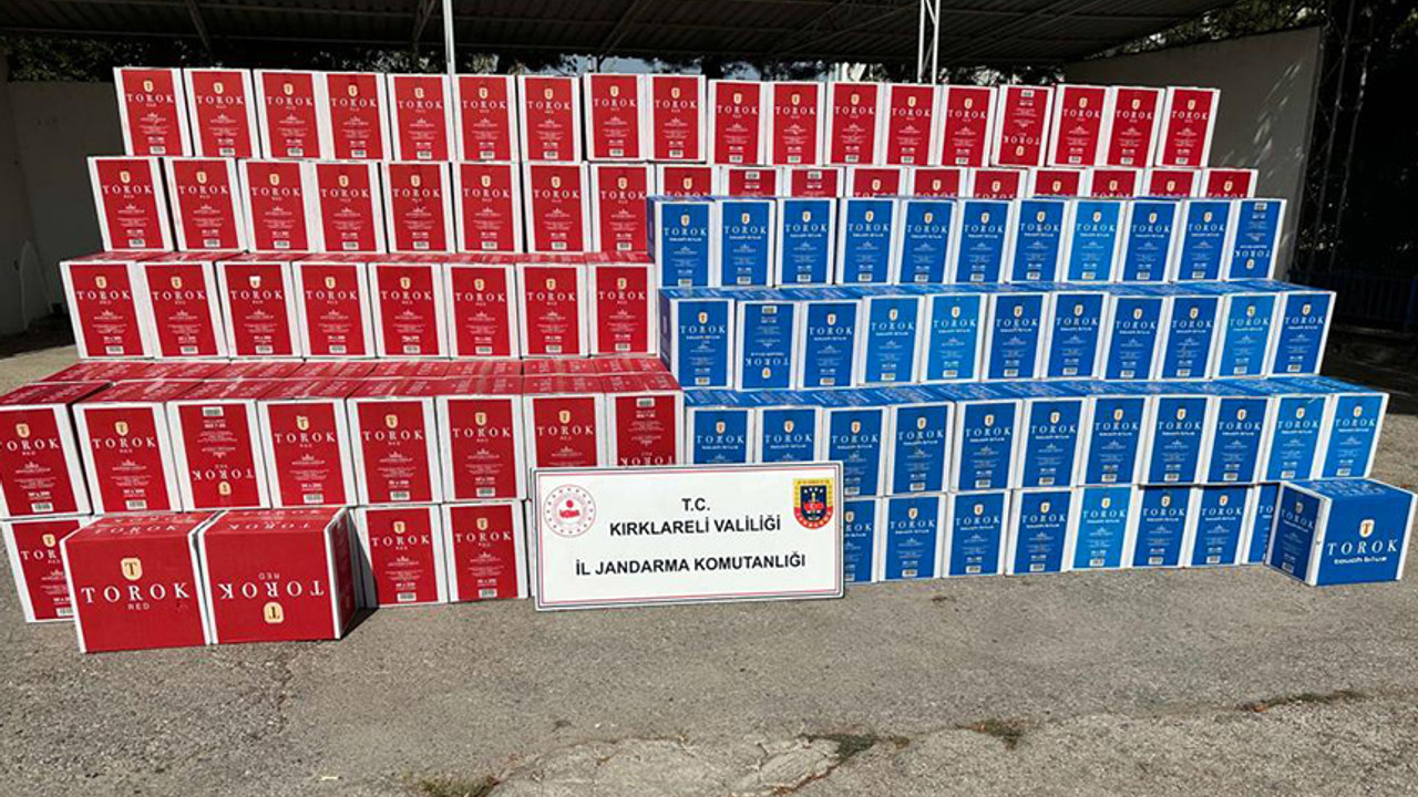 Kırklareli'nde 120 bin kaçak makaron ele geçirildi