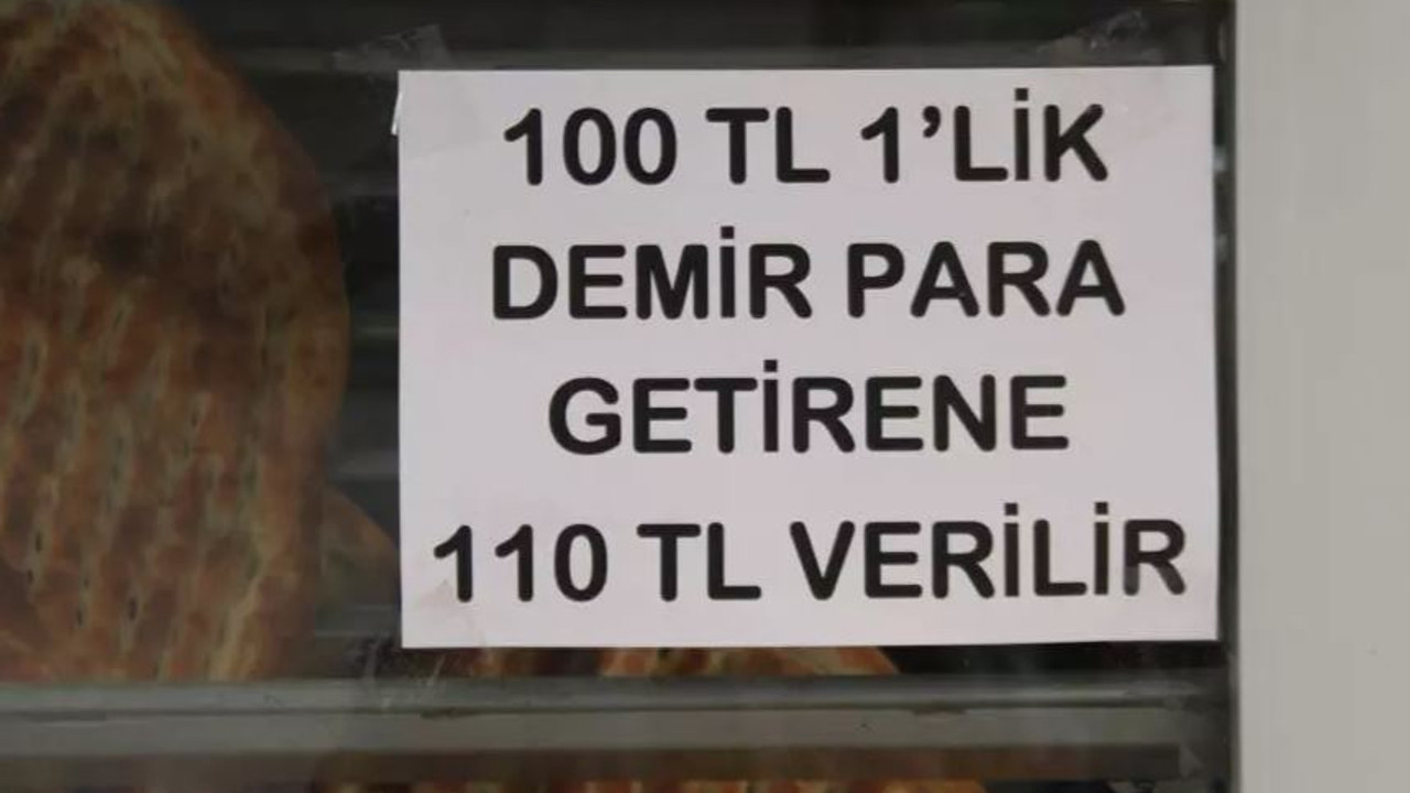 İlginç yöntem! 100 lira madeni para getirene 110 lira veriyor