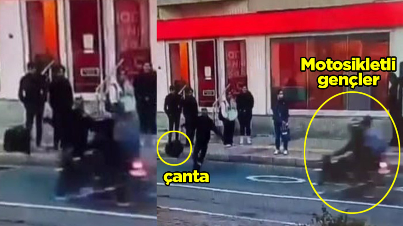 Motosikletliye vurduğu çanta "silah" sayıldı