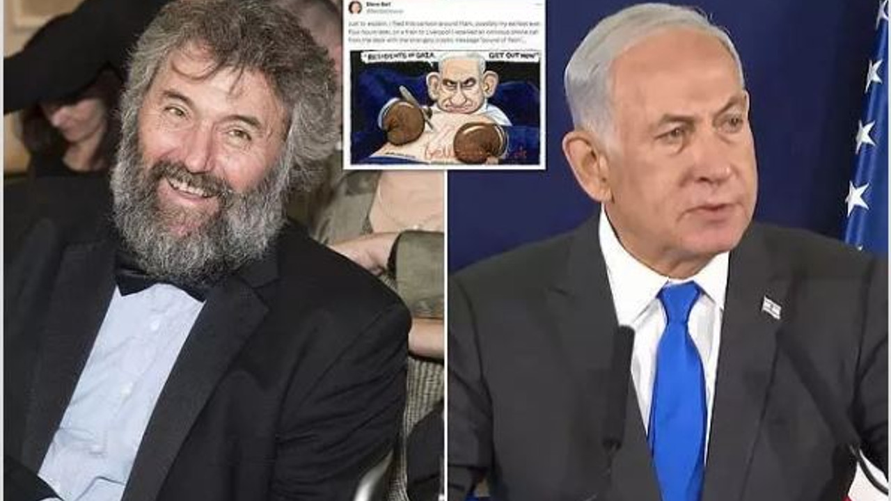 The Guardian'ın 42 yıllık karikatüristi Netanyahu'yu çizdi kovuldu
