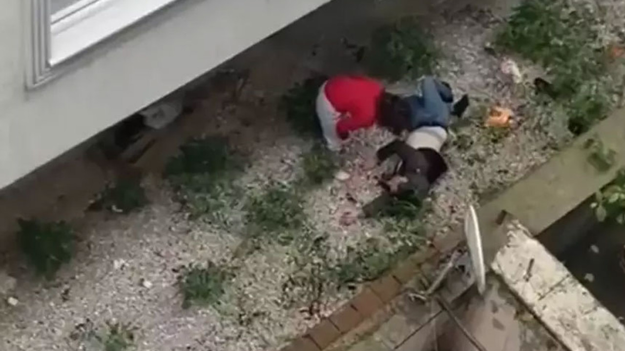 Bursa'da kan donduran görüntü! Kocasını camdan aşağı attı