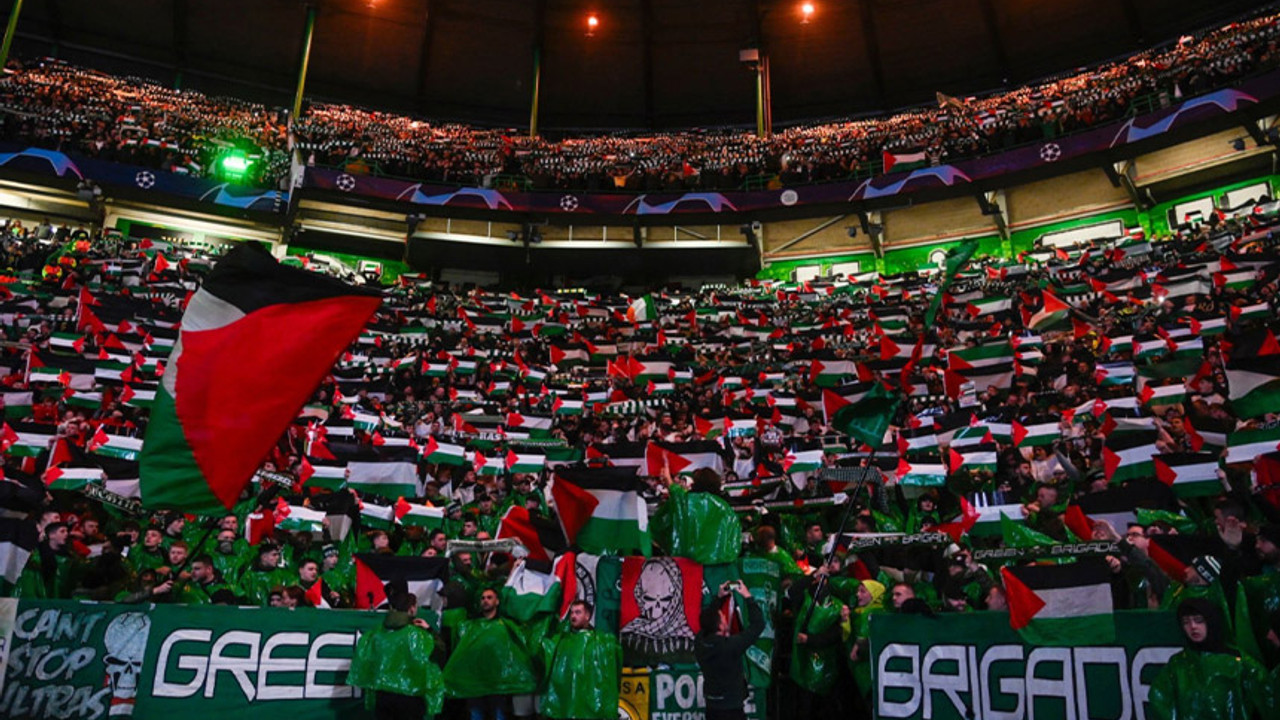 Celtic'ten skandal karar: Filistin bayrağı açan taraftarlara kombine yasağı!
