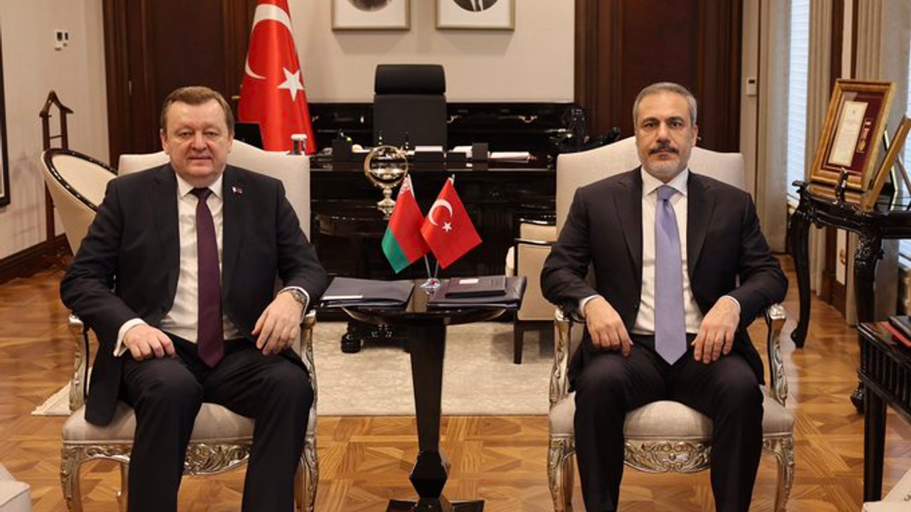 Hakan Fidan, Belaruslu mevkidaşı ile Ankara'da görüştü