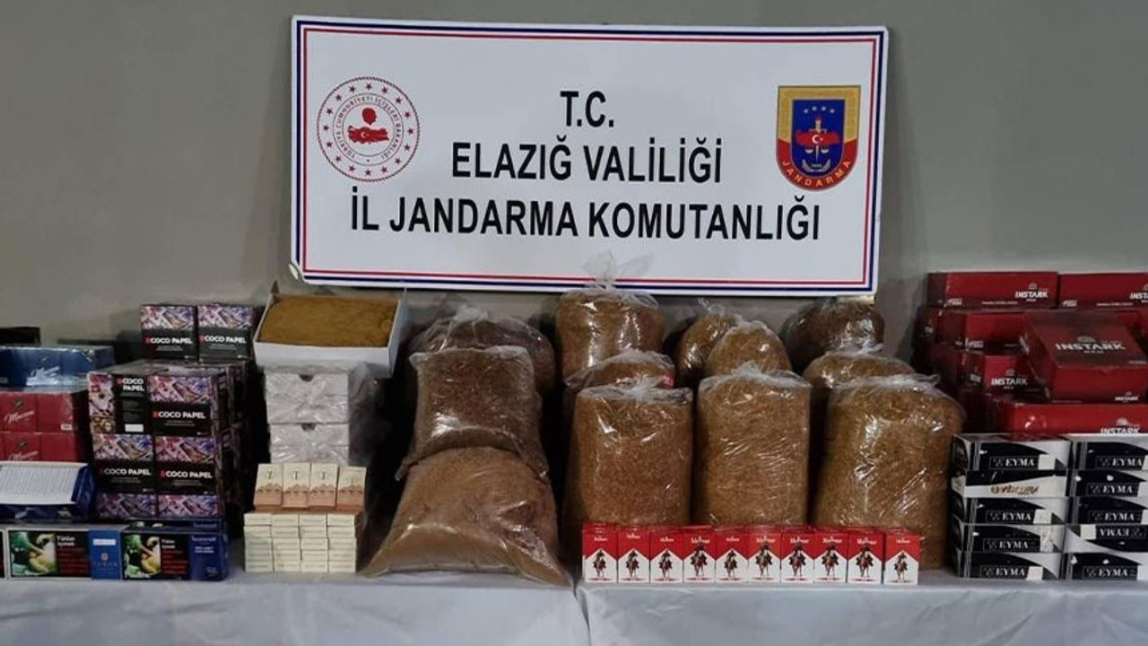 Elazığ’da kaçak tütün operasyonu!