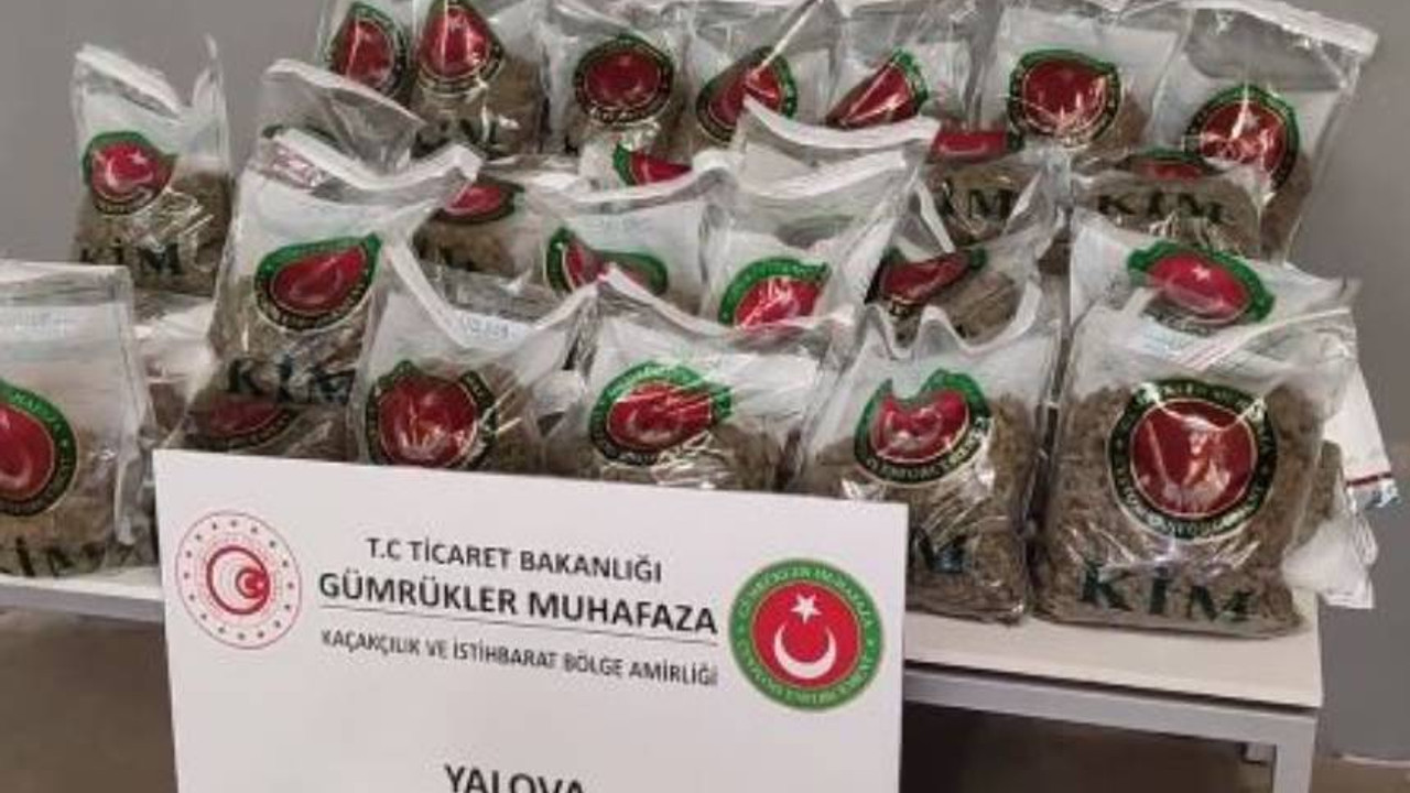 Bakan Bolat duyurdu: Yalova'daki liman sahasında 80 kilogram esrar ele geçirildi