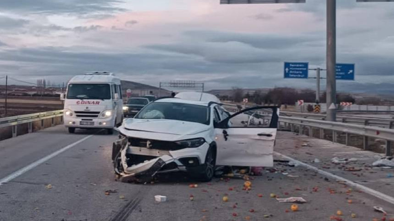 Afyonkarahisar'da kaza: 1 ölü, 1 yaralı