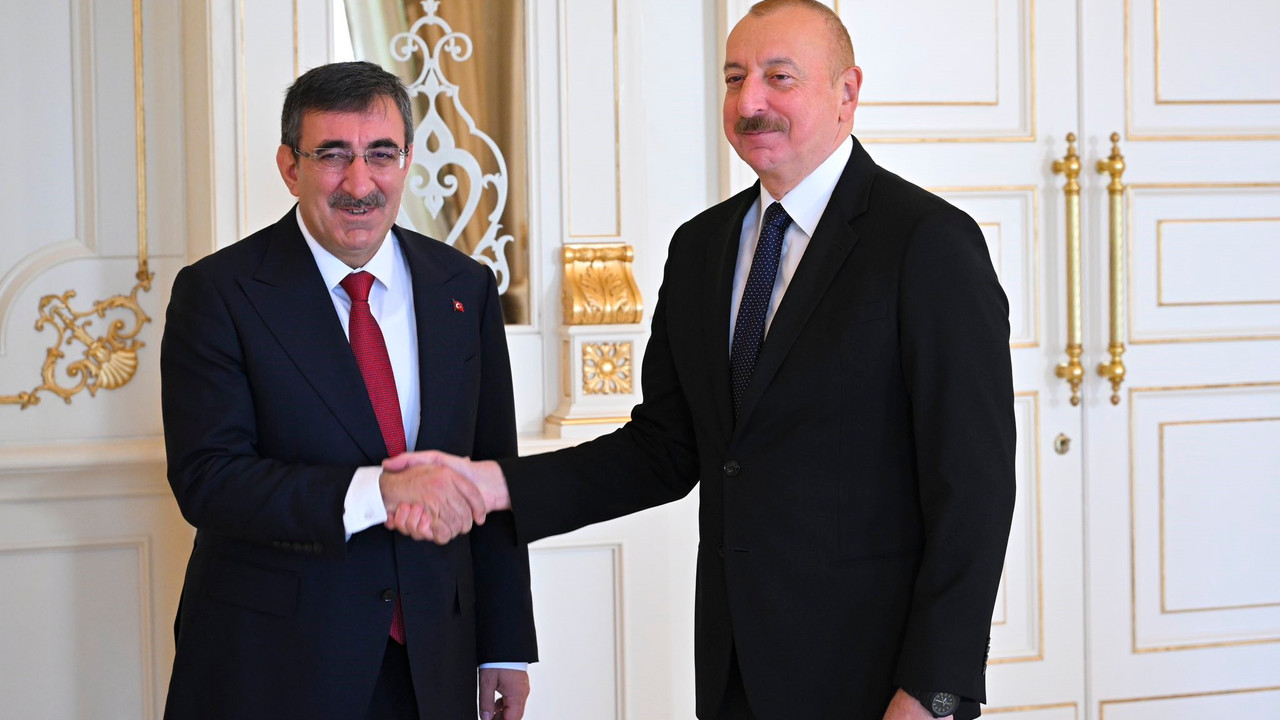 Cumhurbaşkanı Yardımcısı Yılmaz, Azerbaycan Cumhurbaşkanı Aliyev ile görüştü