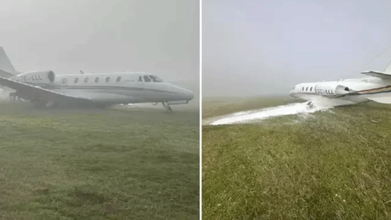 Diyarbakır'da özel jet pistten çıktı! Havalimanı uçuşa kapatıldı