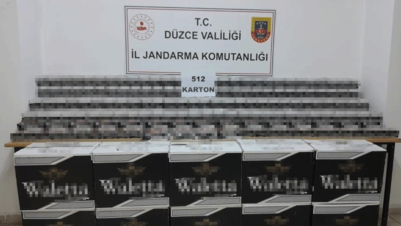 Düzce'de yol kontrolünde durdurulan araçtan çıkanlar herkesi şoke etti