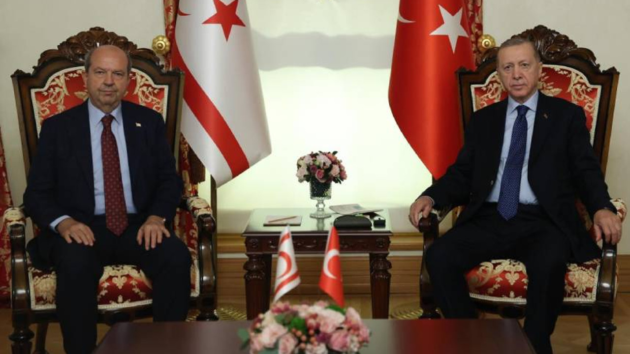 Cumhurbaşkanı Erdoğan, KKTC Cumhurbaşkanı Tatar ile görüştü
