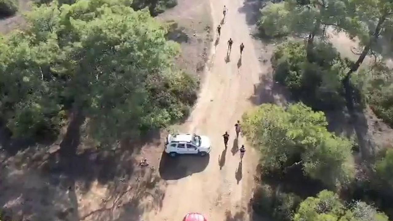 Ormanda firari maratonu, jandarma dronuna takıldı