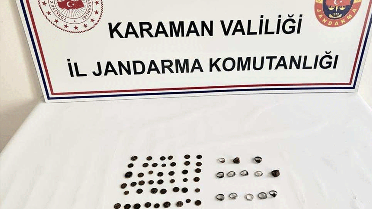 Karaman'da tarihi eser ve uyuşturucu operasyonu