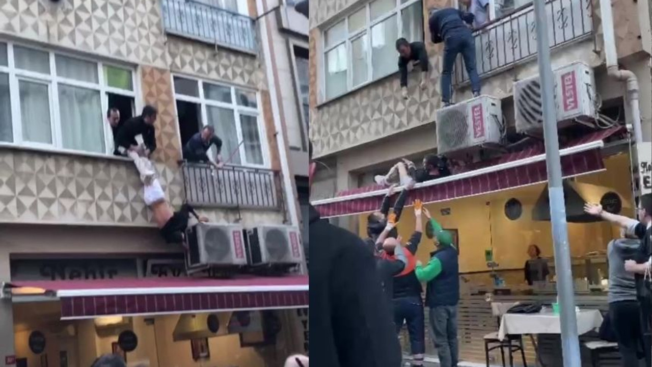 Ellerinde kelepçeyle hastaneden kaçtı, saklandığı evin camında asılı kaldı