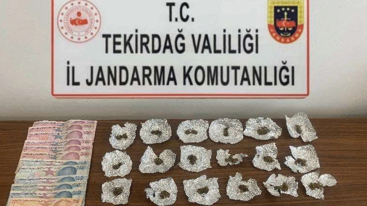 Tekirdağ'da jandarma ekipleri uyuşturucuya geçit vermedi