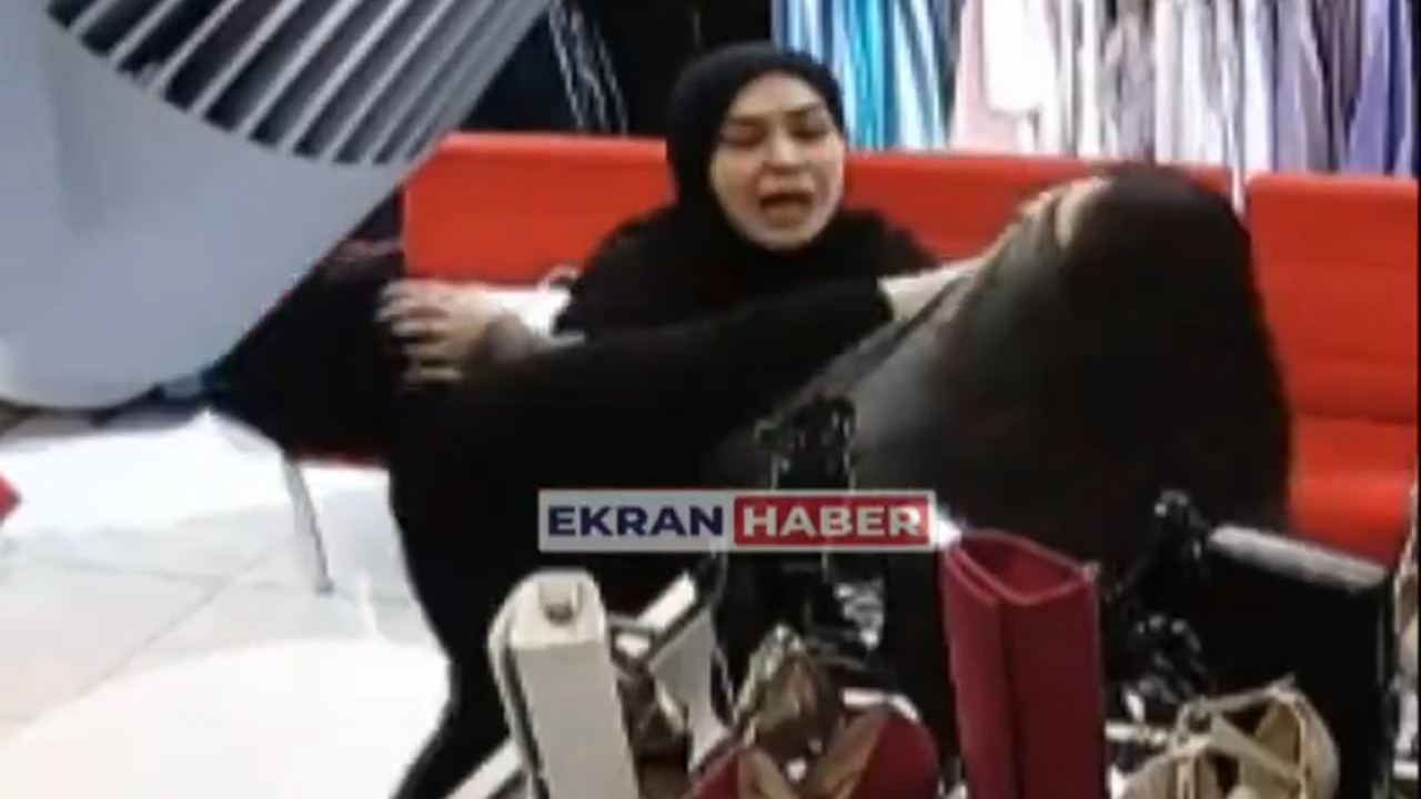 Tesettür giyim mağazasında kadınların 'namaz' kavgası!