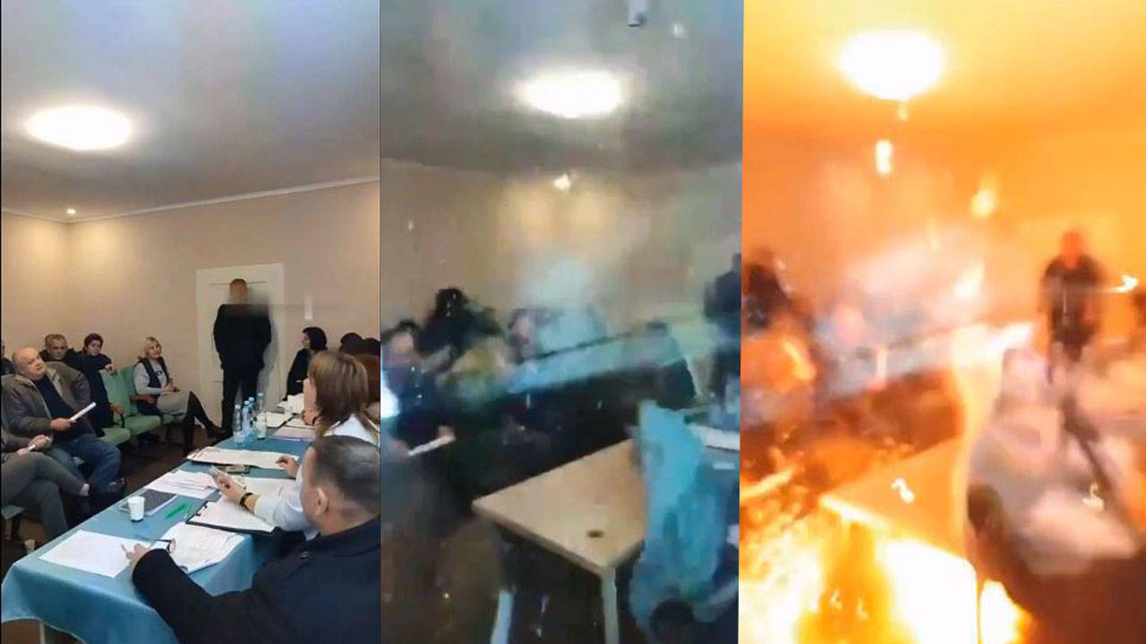 Ukrayna'da bir milletvekili, meclis toplantısında 3 el bombası patlattı