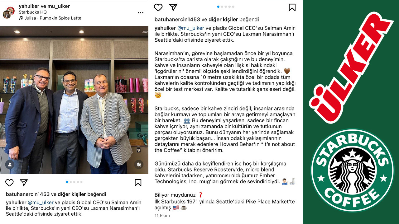Murat Ülker’in Starbucks ziyaretine tepki yağıyor